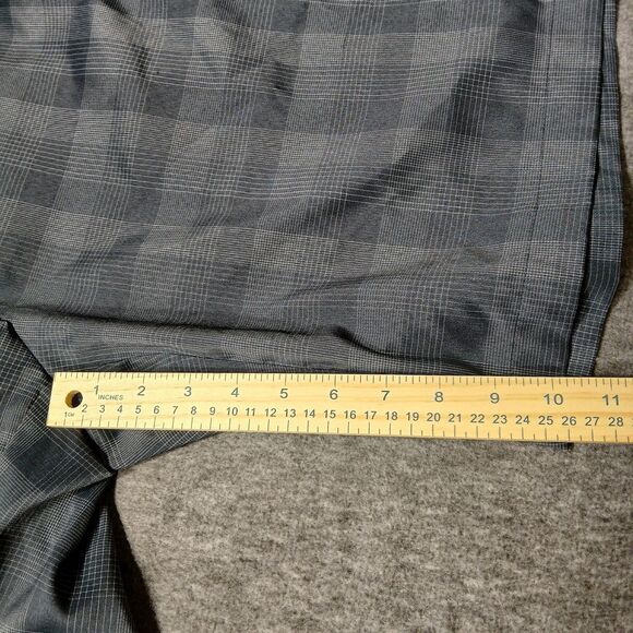 Greg Norman for Tasso Elba Shorts Men's Sz 38 Golf Slash Pockets Blk, Gray Plaid - Picture 6 of 8